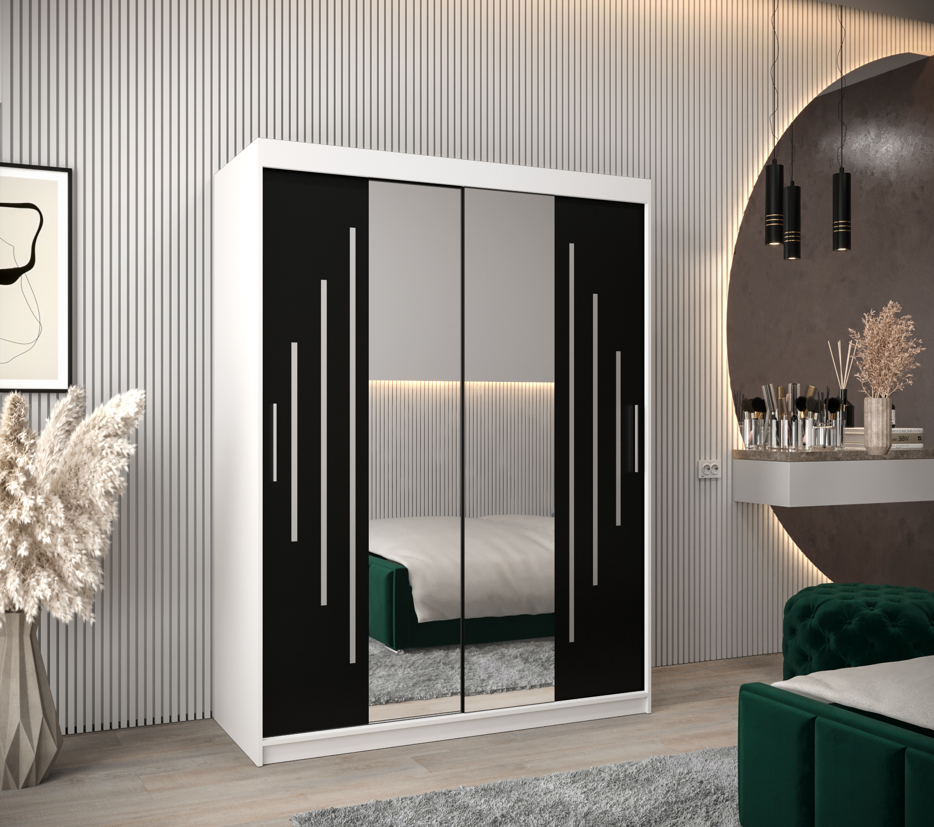 Šatní skříň Abi Y1 Barva korpusu: Bílá