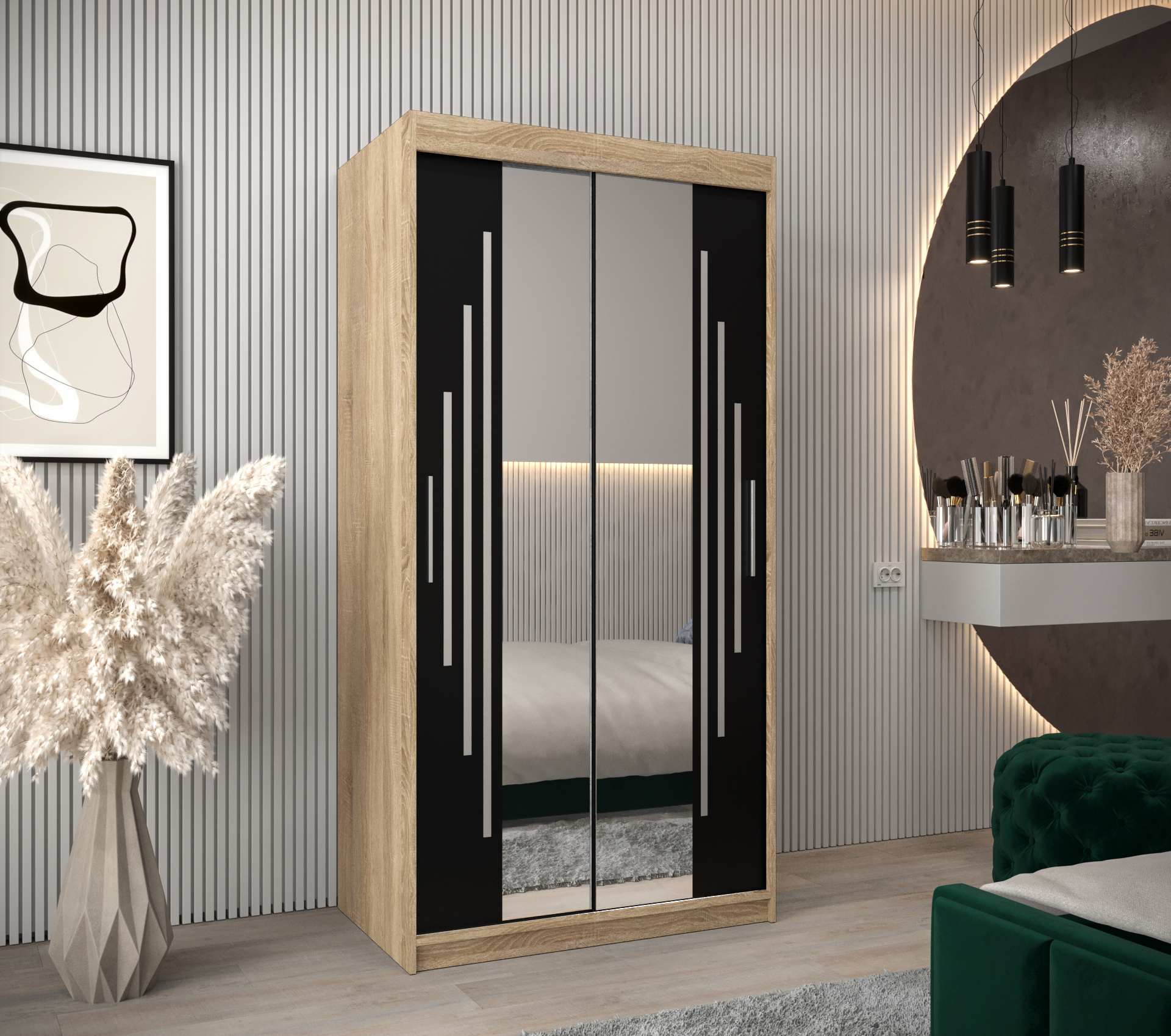 Šatní skříň Abi Y1 Barva korpusu: Dub - sonoma