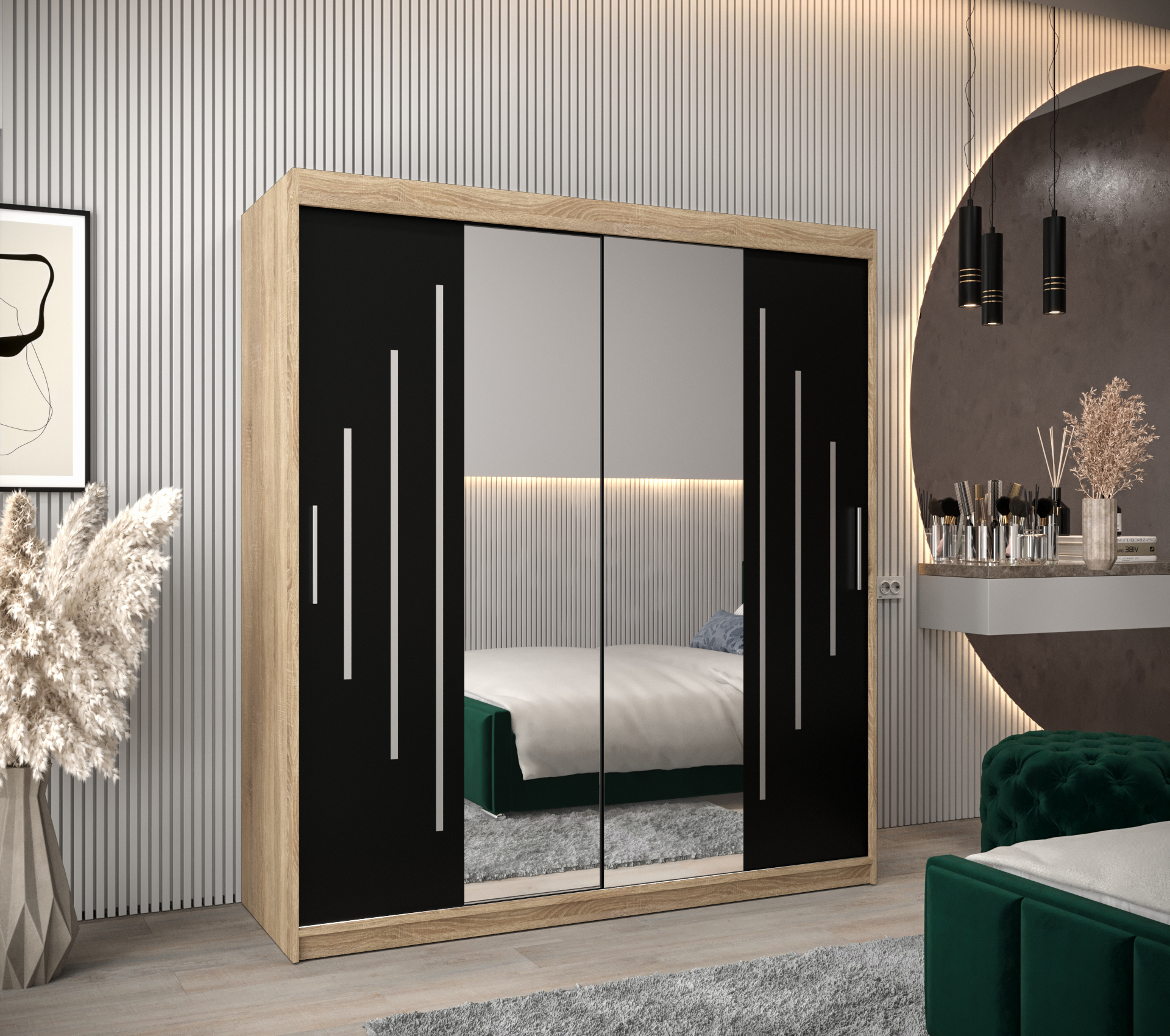 Šatní skříň Abi Y1 Barva korpusu: Dub - sonoma