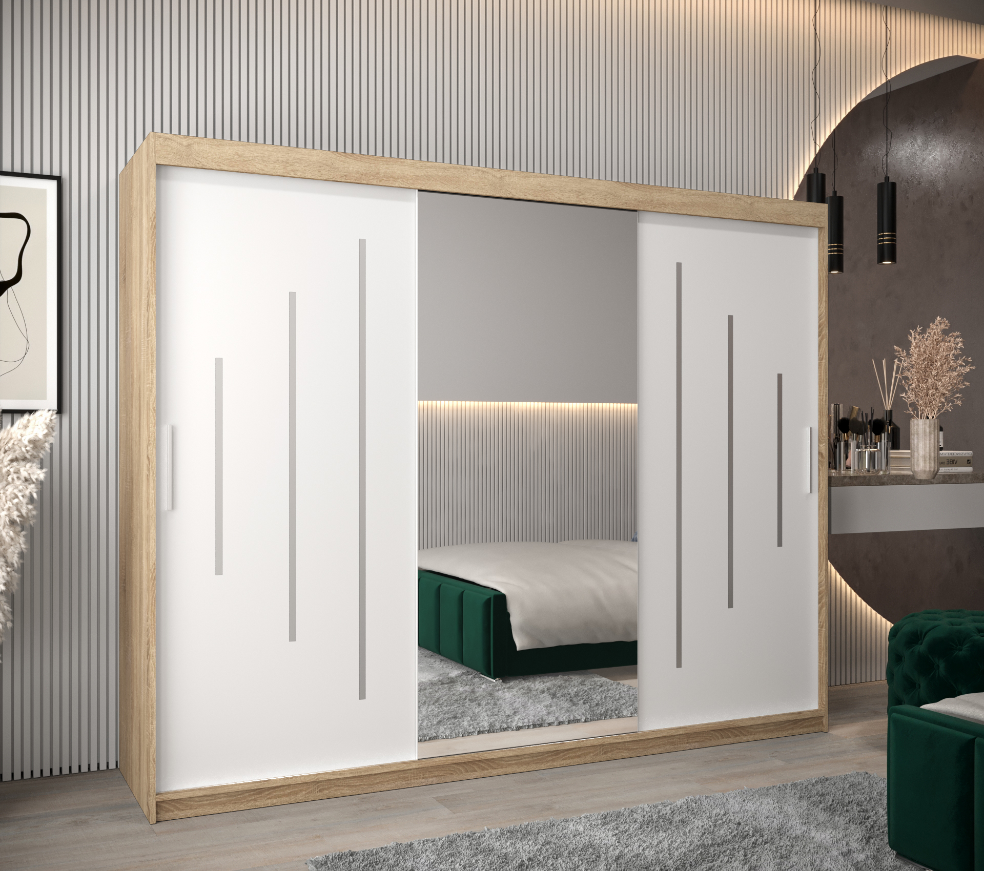 Šatní skříň Abi Y1 Barva korpusu: Dub - sonoma