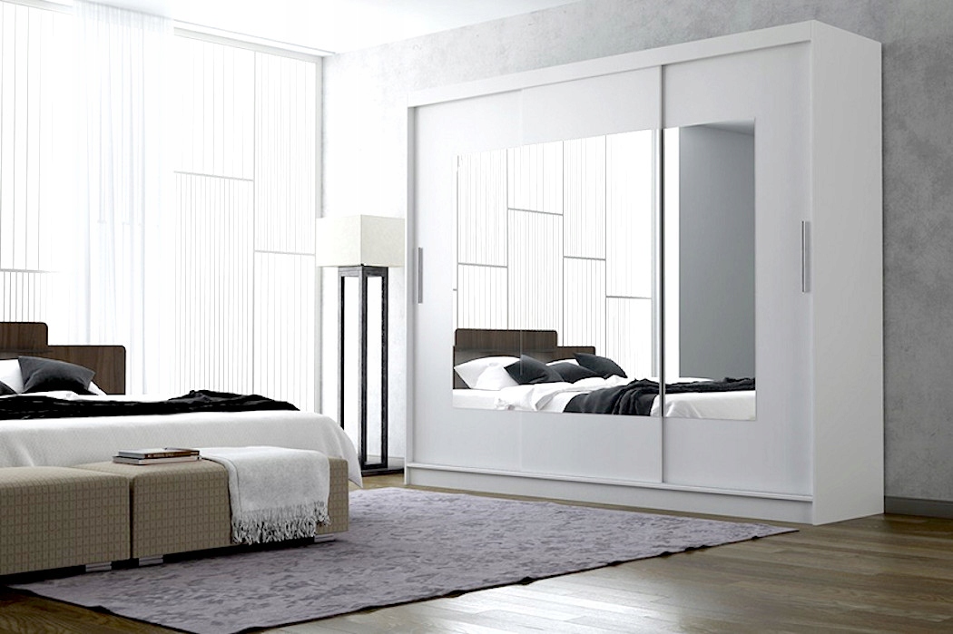 Šatní skříň Marita Barva korpusu: Bílá