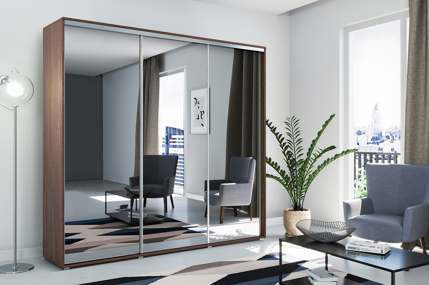 Šatní skříň Ska A31 XL Barva korpusu: Čokoláda