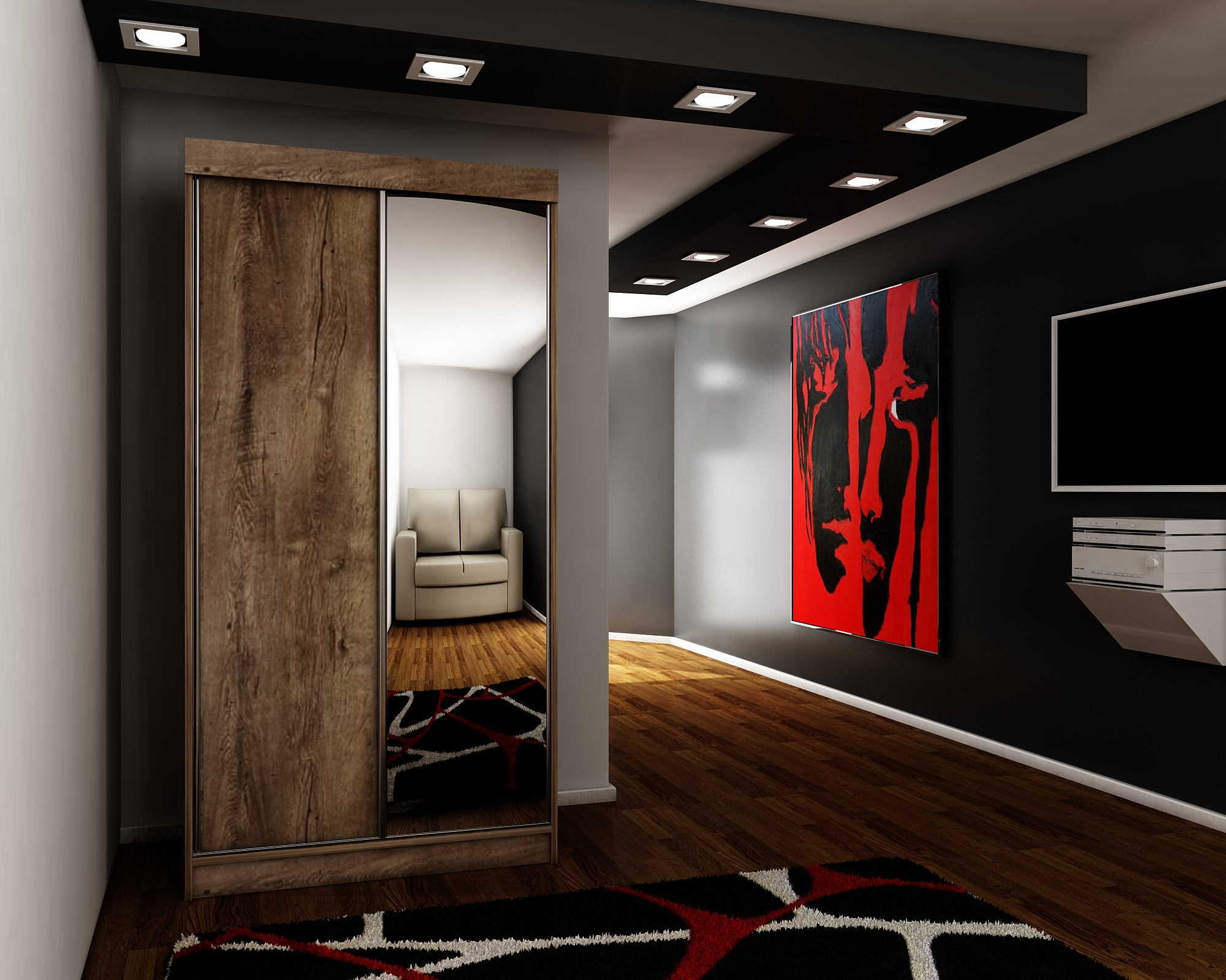 Šatní skříň Top 23 Barva korpusu: Dub - sonoma