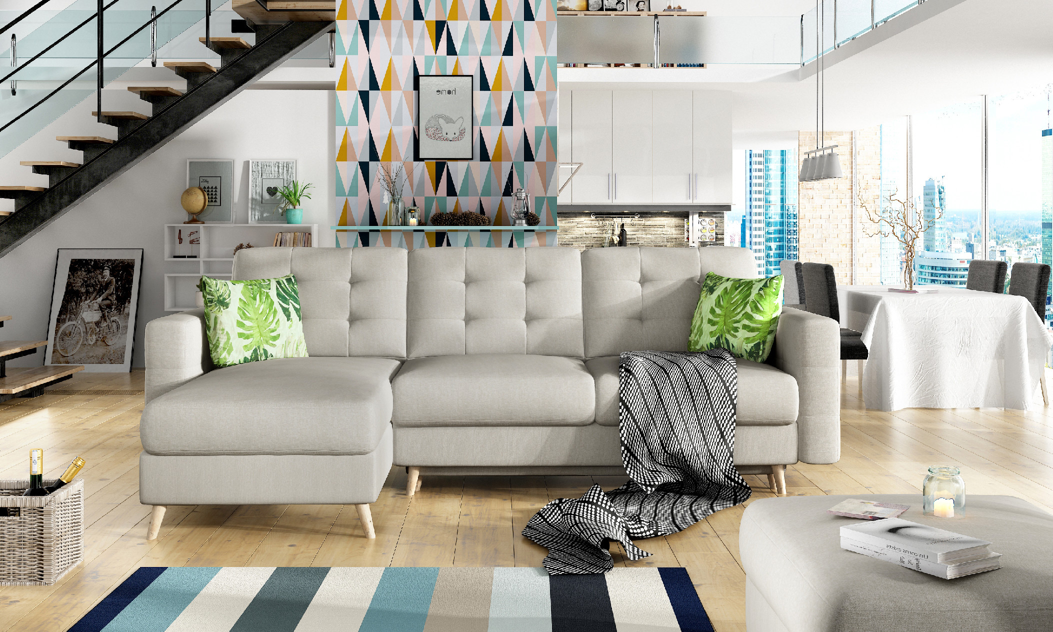 Sedací souprava Asgard L Provedení: Pravá varianta