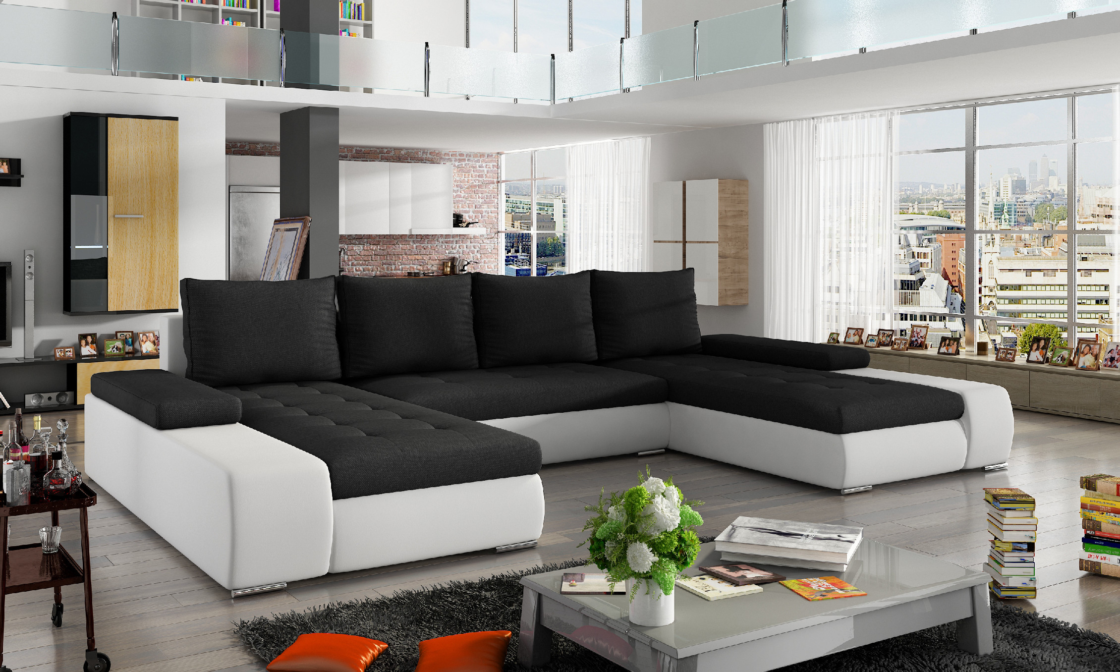 Sedací souprava Marino látka: Sawana 14/ Soft 017 white
