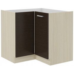 Spodní rohová skříňka Chamonix 89x89 DN 1F BB Barva korpusu: Dub Ferrara + Legno tmavý