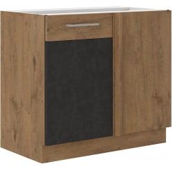 Spodní rohová skříňka Vigo 105 ND 1F Barva korpusu: Dub Lancelot + Matera matná