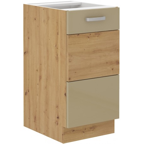 Spodní skříňka Artisan 40 D 1F BB Barva korpusu: Dub Artisan + Cappucino lesk