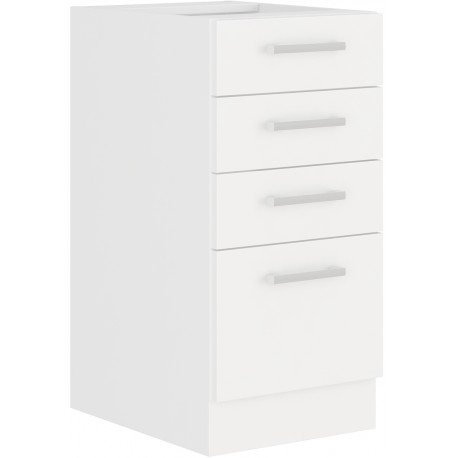 Spodní skříňka Eko 40 D 4S BB Barva korpusu: Bílá + Bílá mat