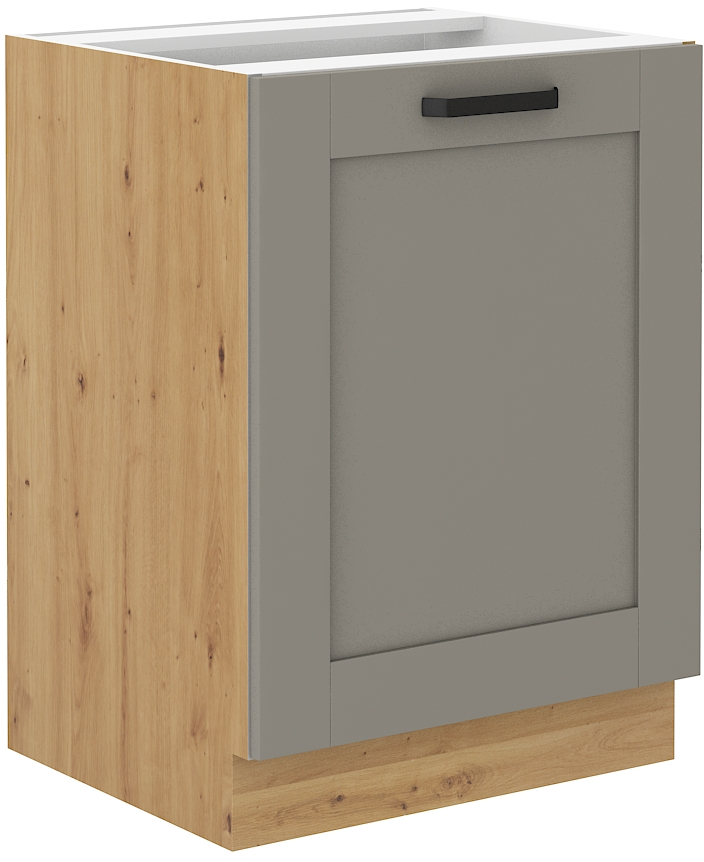 Spodní skříňka Luna 60 D 1F BB Barva korpusu: Clay Grey + Dub artisan