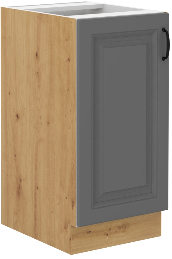 Spodní skříňka Stilo 40 D 1F BB Barva korpusu: Dust Grey + Dub artisan