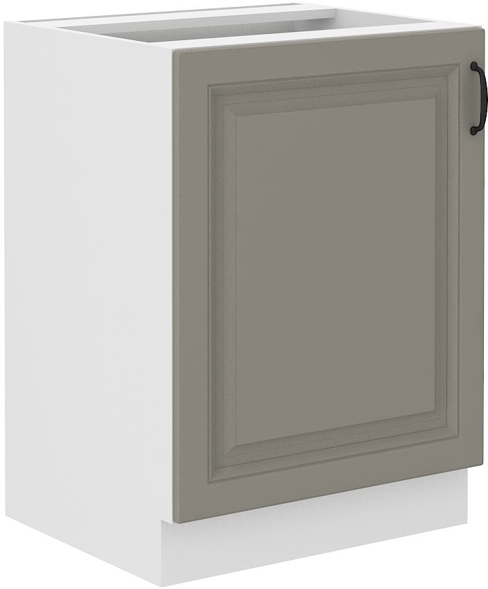 Spodní skříňka Stilo 60 D 1F BB Barva korpusu: Clay Grey + Bílá