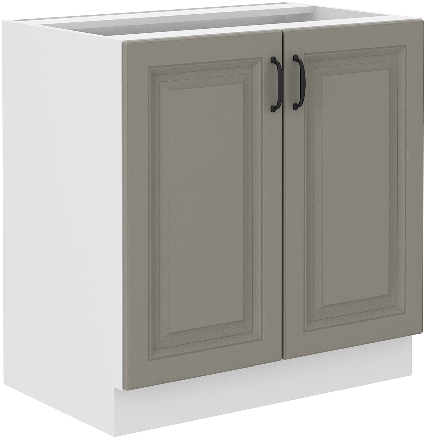 Spodní skříňka Stilo 80 D 2F BB Barva korpusu: Clay Grey + Bílá