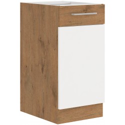 Spodní skříňka Vigo 40 D 1F BB Barva korpusu: Dub Lancelot + Bílý lesk