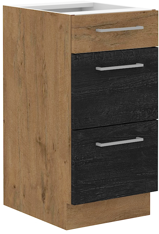 Spodní skříňka Vigo 40 D 3S BB Barva korpusu: Dub Lancelot + Dark wood