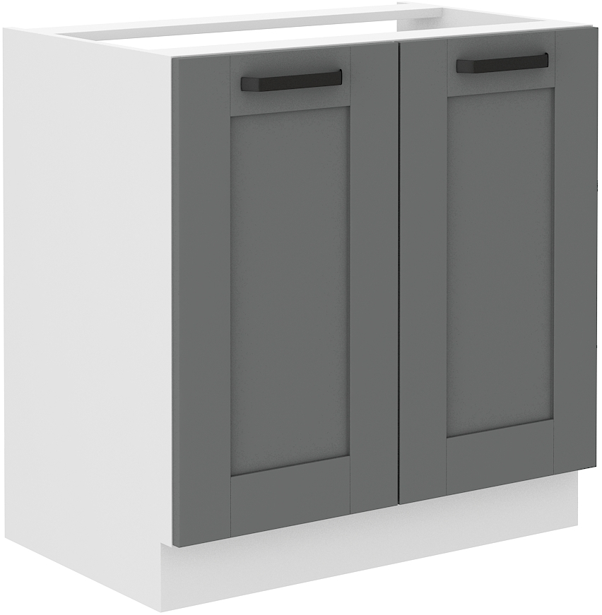 Spodní skříňka pod dřez Luna 80 ZL 2F BB Barva korpusu: Dust Grey + Bílá