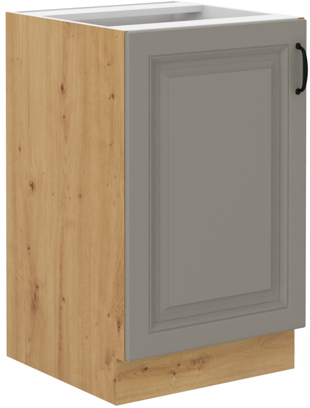 Spodní skříňka pod dřez Stilo 50 ZL 1F BB Barva korpusu: Clay Grey + Dub artisan