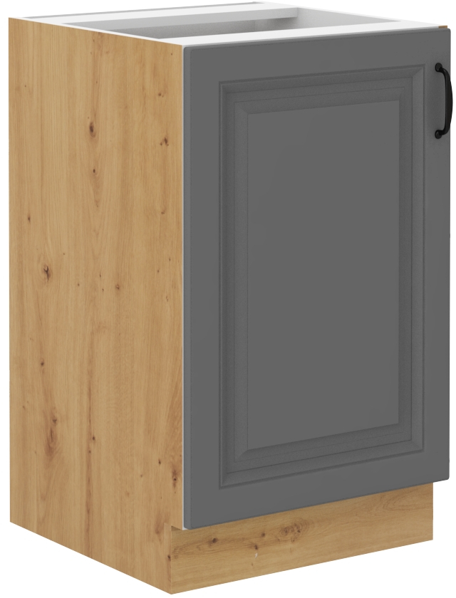 Spodní skříňka pod dřez Stilo 50 ZL 1F BB Barva korpusu: Dust Grey + Dub artisan
