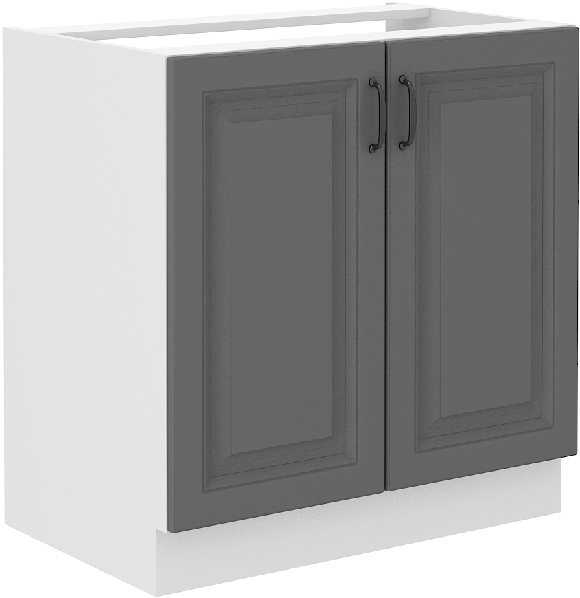Spodní skříňka pod dřez Stilo 80 ZL 2F BB Barva korpusu: Dust Grey + Bílá