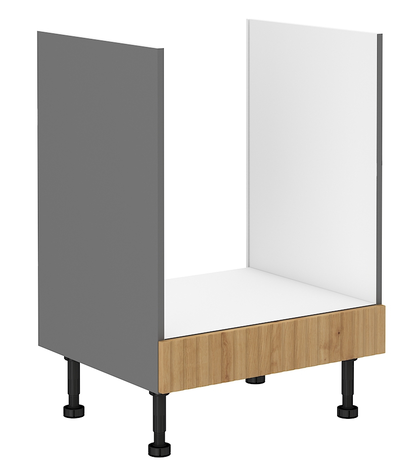 Spodní skříňka pro vestavnou troubu Ava 60 D GAZ BB Barva korpusu: Antracit + Dub artisan