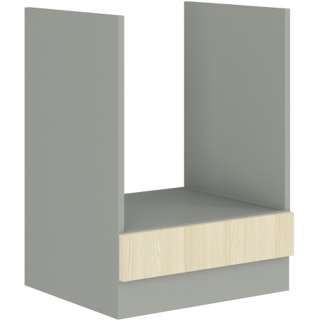 Spodní skříňka pro vestavnou troubu Eko 60 D GAZ BB Barva korpusu: Šedá platina + Akacja