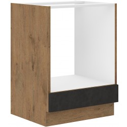 Spodní skříňka pro vestavnou troubu Vigo 60 D GAZ BB Barva korpusu: Dub Lancelot + Matera matná