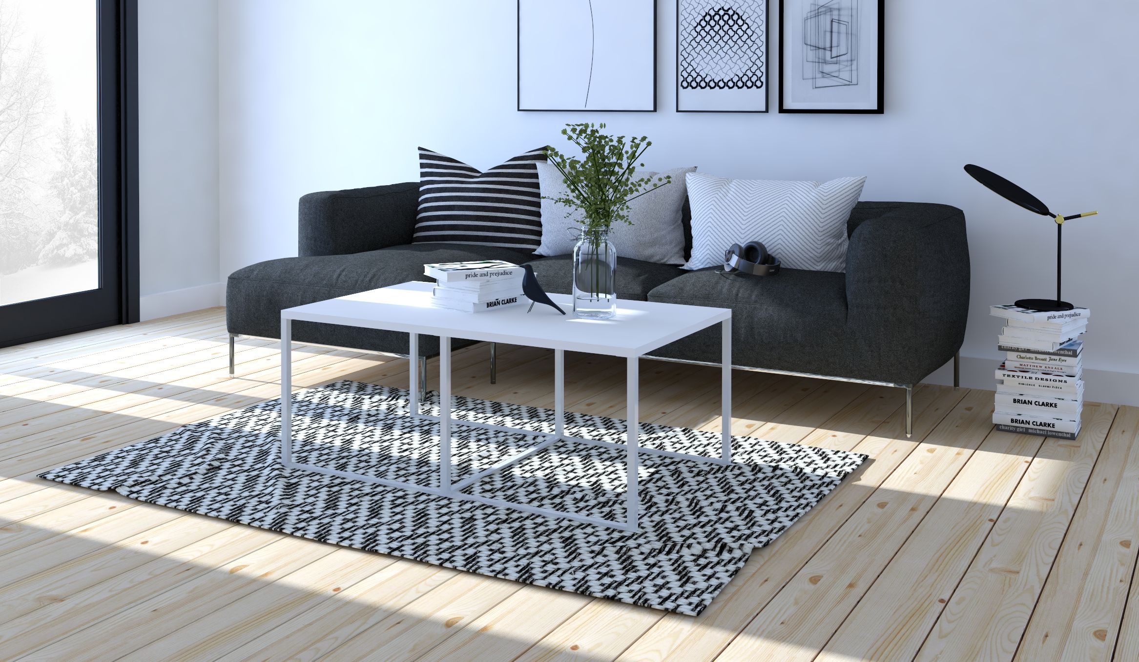 Stolek Barbo II Barva korpusu: Bílá