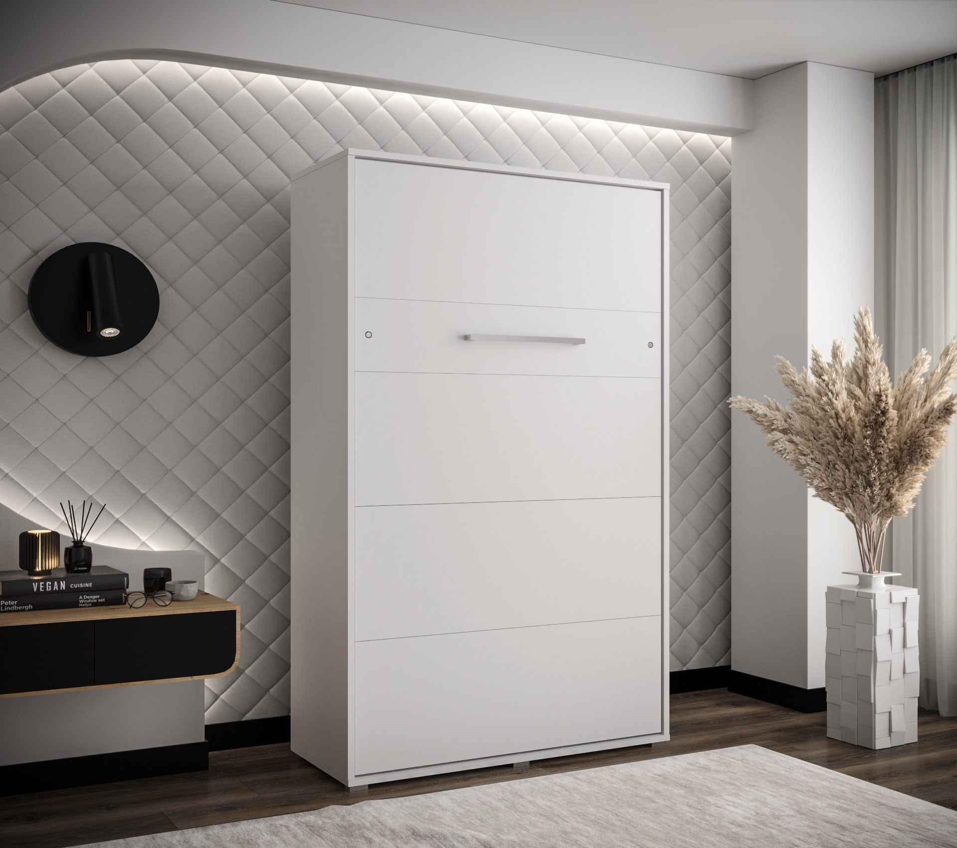 Vyklápěcí postel VH120 Barva korpusu: Bílá mat + Bílá mat