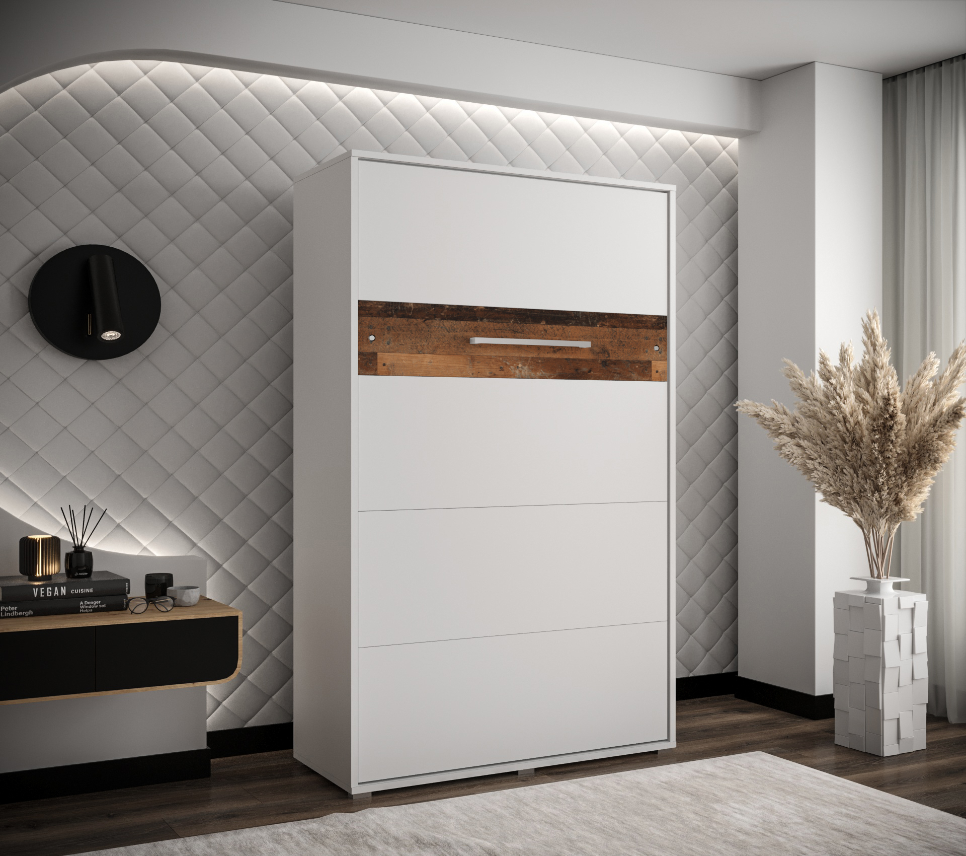 Vyklápěcí postel VH120 Barva korpusu: Bílá mat + Old Style