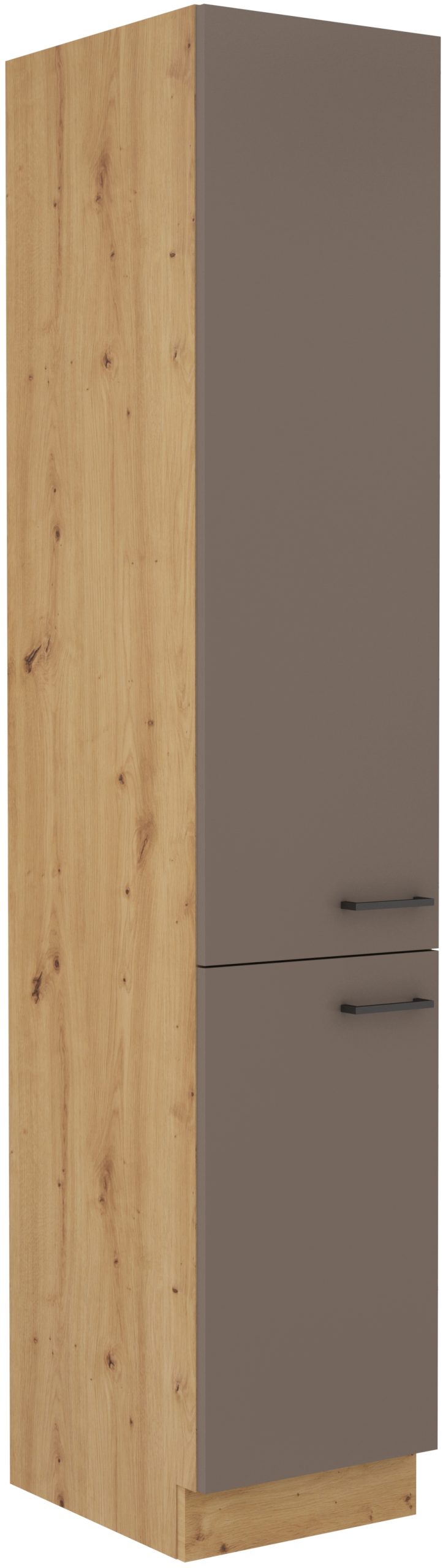Vysoká potravinová skříňka Bolonia 40 DK-210 2F Barva korpusu: Dub Artisan + Truffle Grey