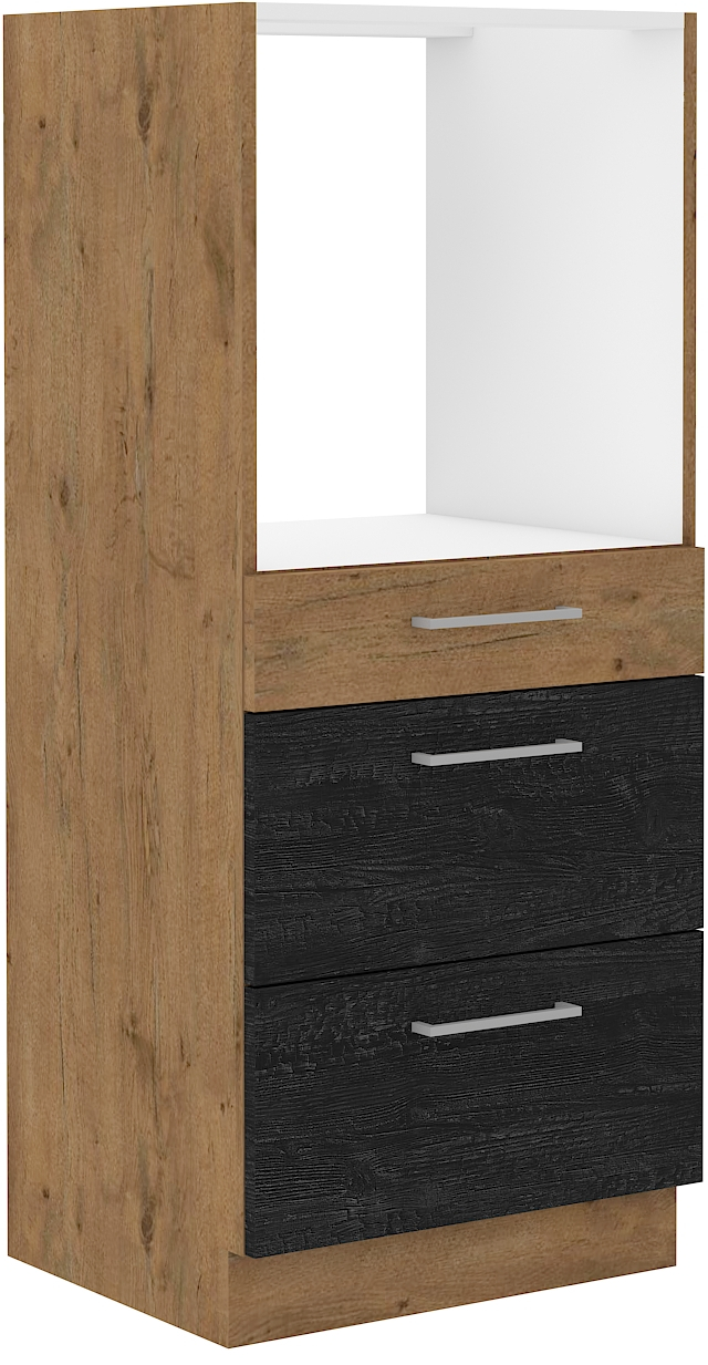 Vyšší spodní skříňka Vigo 60 DPS-145 3S BB Barva korpusu: Dub Lancelot + Dark wood