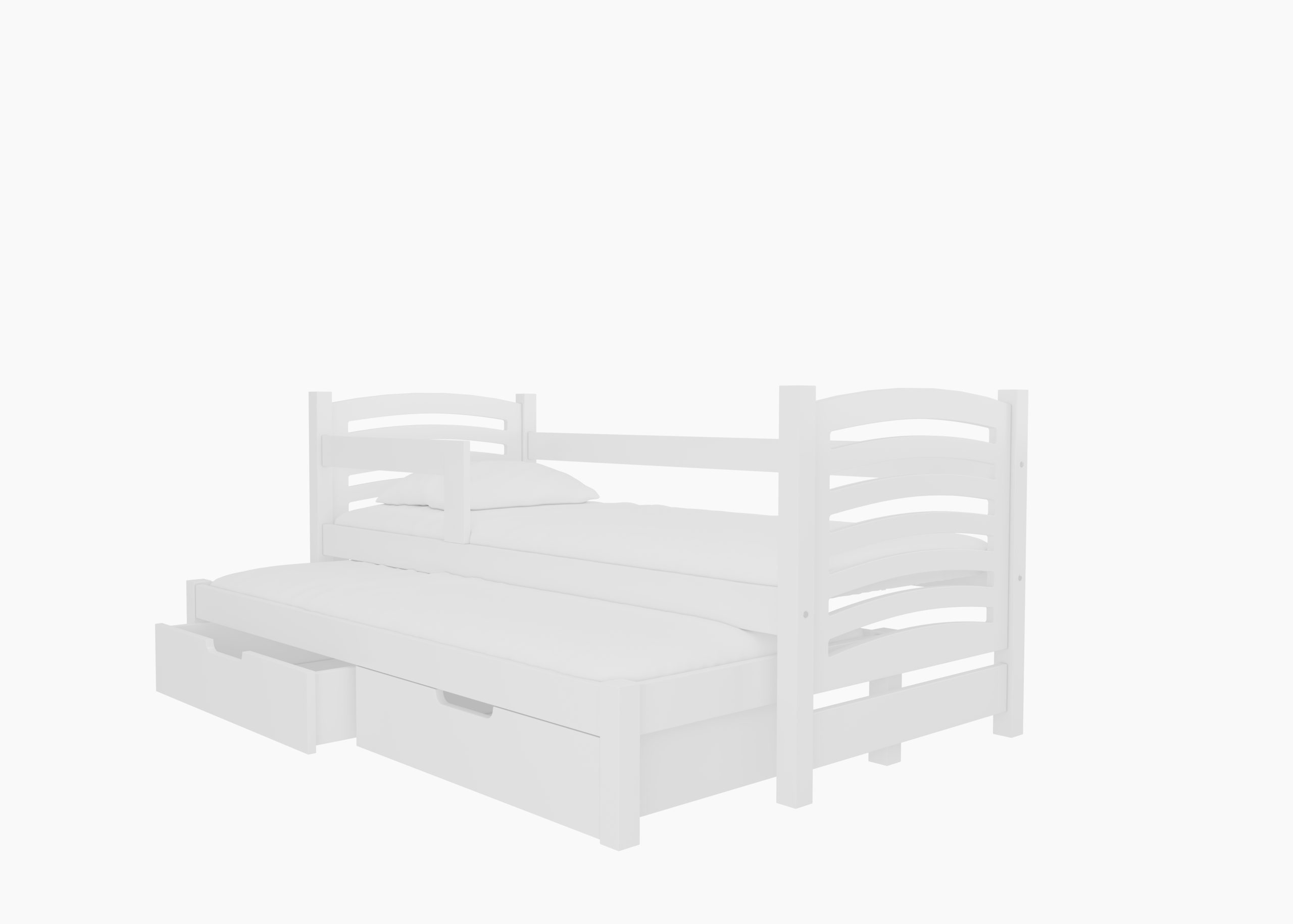 Dětská postel Avila s přistýlkou Rám: Bílá