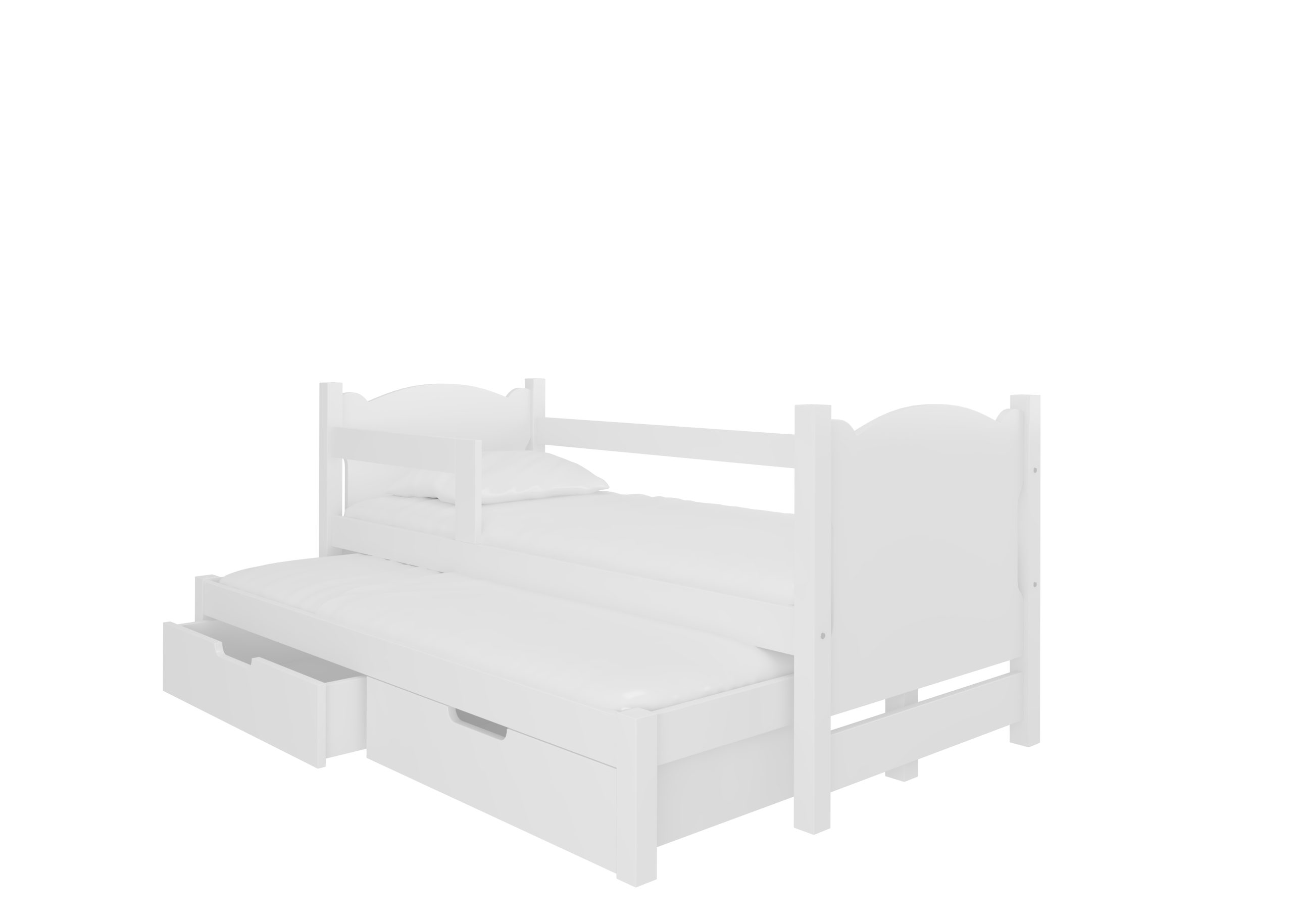 Dětská postel Campos s přistýlkou Rám: Bílá