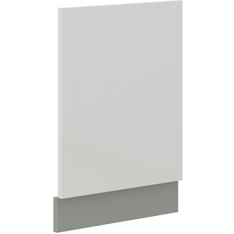 Dvířka na vestavnou myčku nádobí ZM 570x446 Barva korpusu: Šedá + Bílý lesk (Blanka)