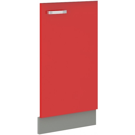 Dvířka na vestavnou myčku nádobí ZM 713x446 Barva korpusu: Šedá + Červený lesk (Rose)