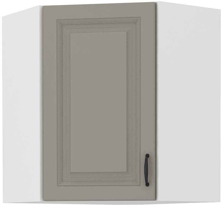 Horní rohová skříňka Stilo 58x58 GN-72 1F Barva korpusu: Clay Grey + Bílá