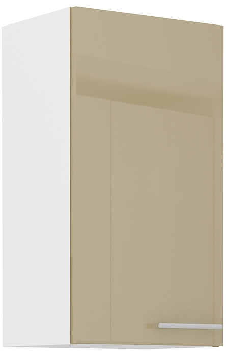 Horní skříňka Lara 40 G-72 1F Barva korpusu: Bílá + Cappucino lesk