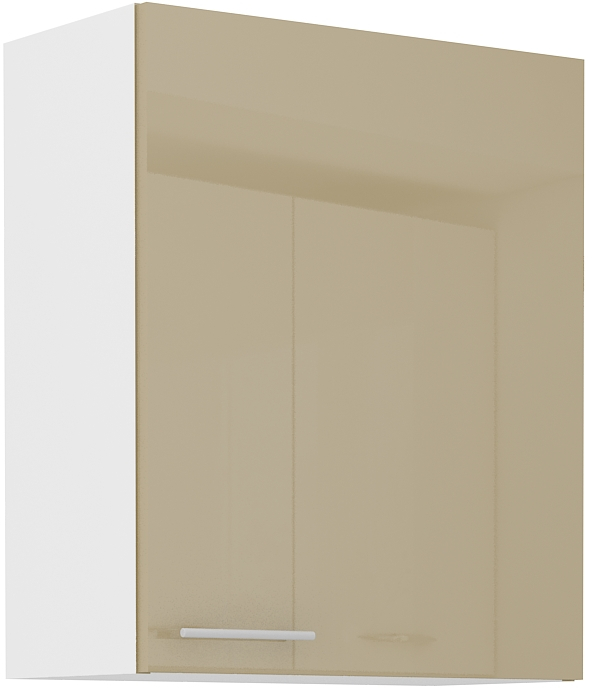 Horní skříňka Lara 60 G-72 1F Barva korpusu: Bílá + Cappucino lesk