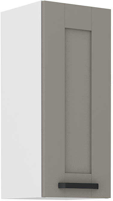 Horní skříňka Luna 30 G-72 1F Barva korpusu: Clay Grey + Bílá