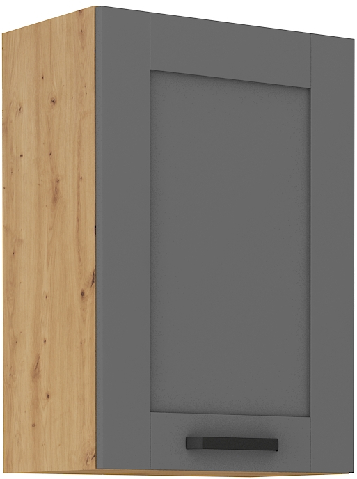 Horní skříňka Luna 50 G-72 1F Barva korpusu: Dust Grey + Dub artisan