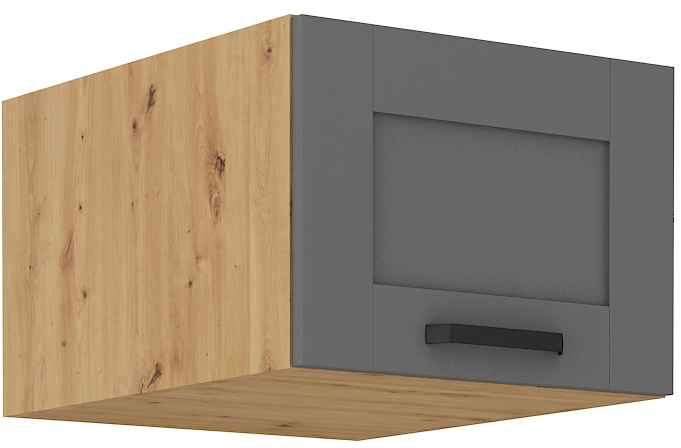 Horní skříňka Luna 50 NAGU-36 1F Barva korpusu: Dust Grey + Dub artisan