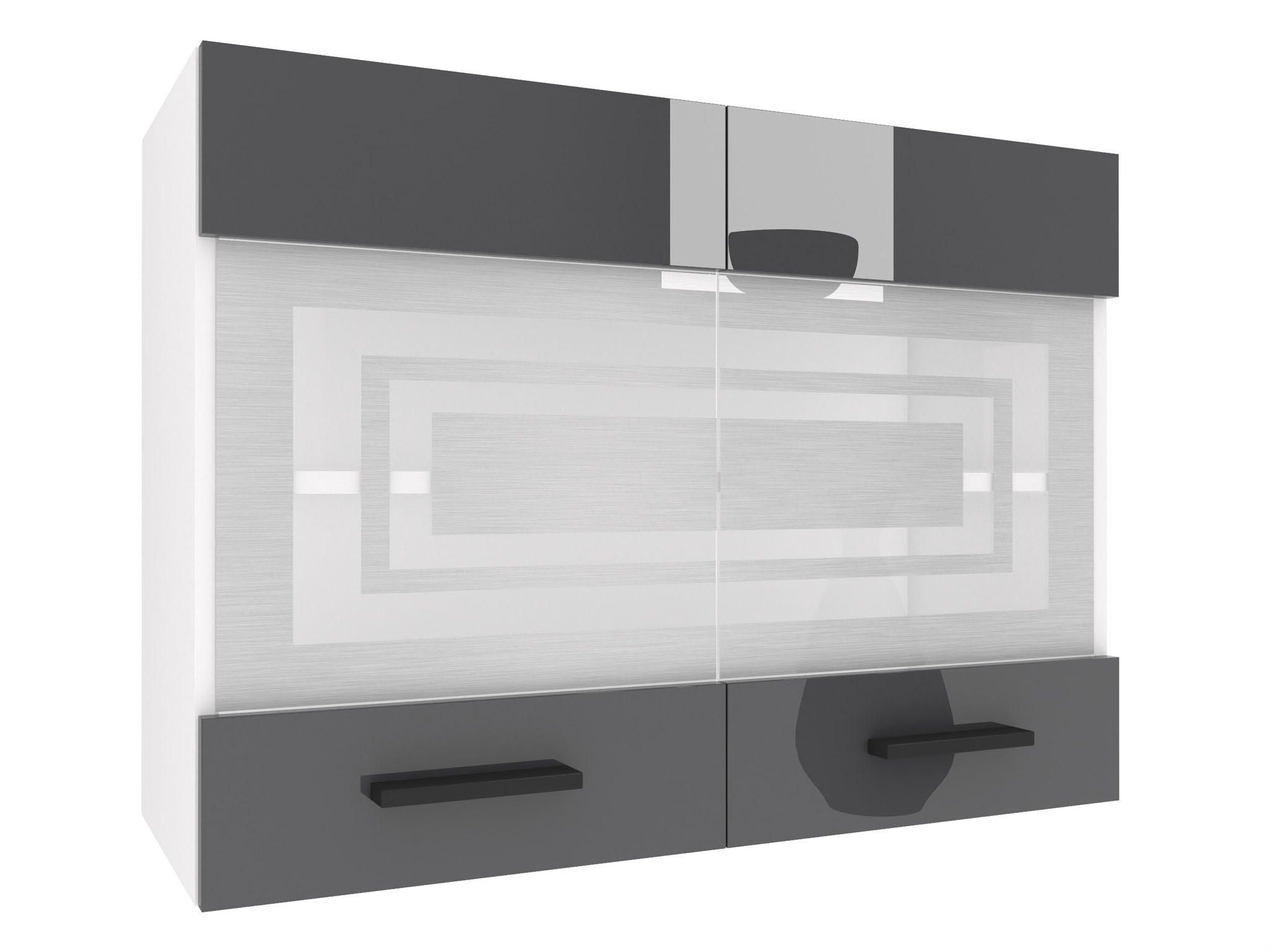 Horní skříňka SGW80 0 Barva korpusu: Šedý lesk