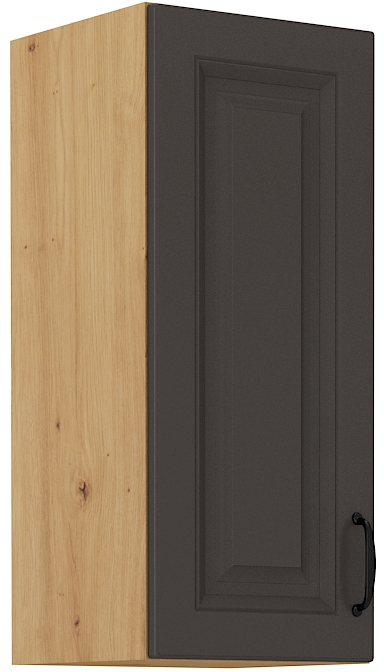 Horní skříňka Stilo 30 G-72 1F Barva korpusu: Grafit + Dub artisan