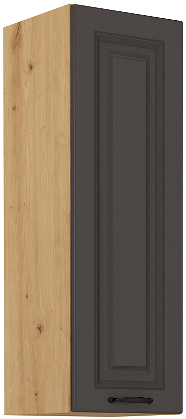 Horní skříňka Stilo 30 G-90 1F Barva korpusu: Grafit + Dub artisan