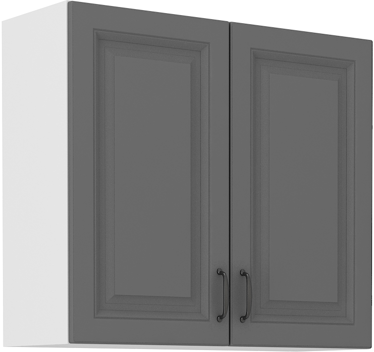 Horní skříňka Stilo 80 G-72 2F Barva korpusu: Dust Grey + Bílá