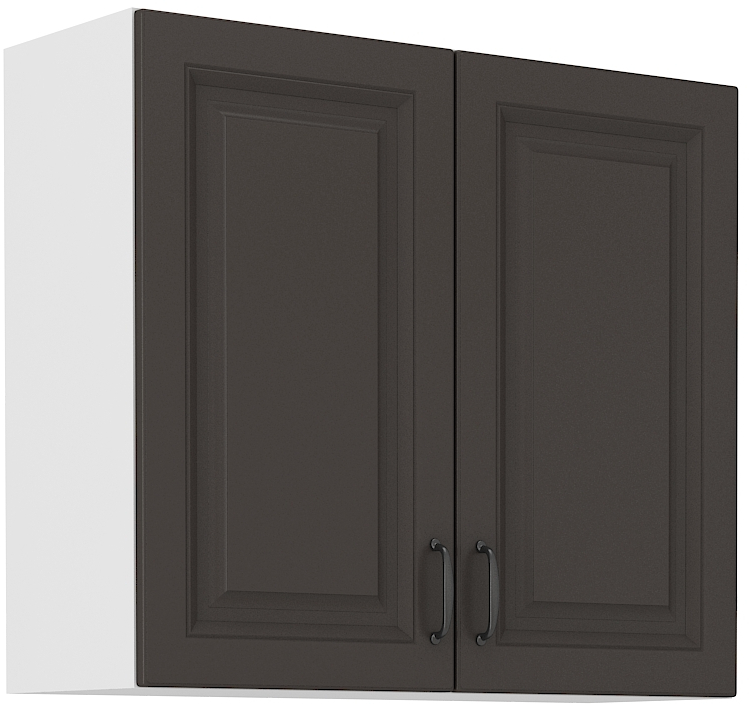 Horní skříňka Stilo 80 G-72 2F Barva korpusu: Grafit + Bílá