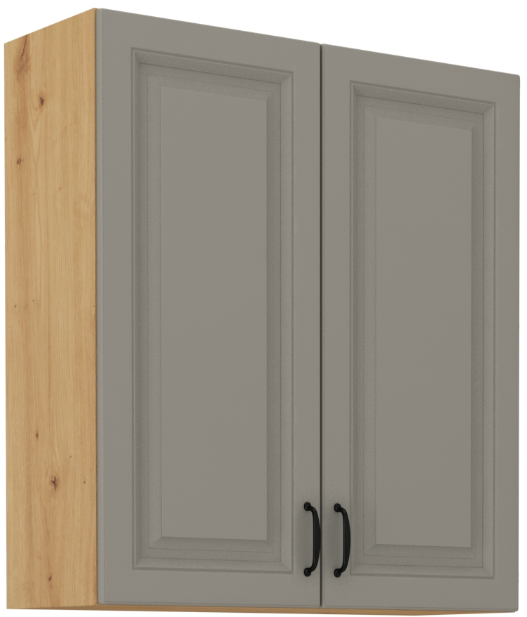 Horní skříňka Stilo 80 G-90 2F Barva korpusu: Clay Grey + Dub artisan