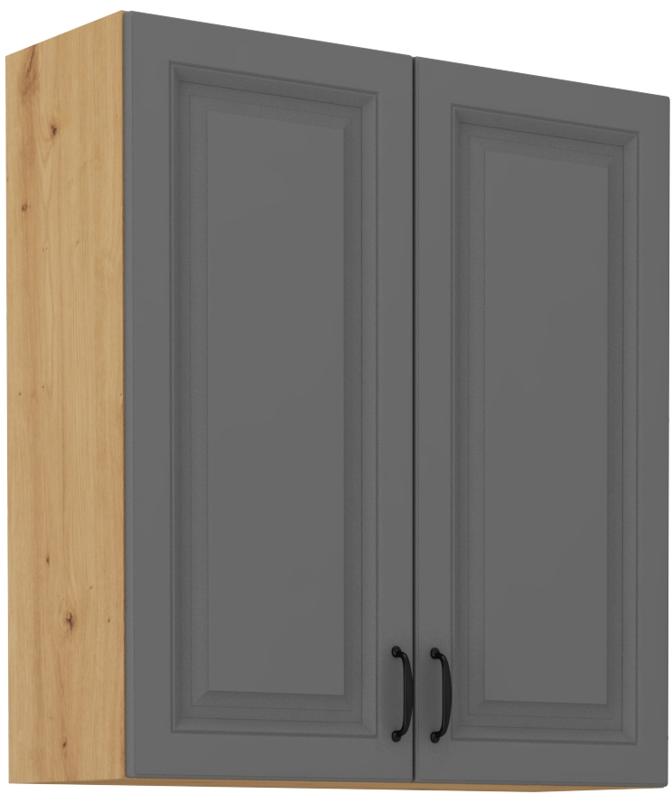 Horní skříňka Stilo 80 G-90 2F Barva korpusu: Dust Grey + Dub artisan