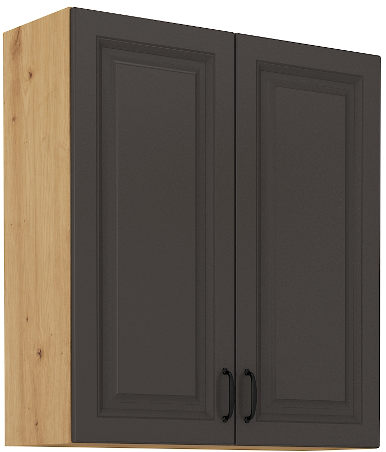 Horní skříňka Stilo 80 G-90 2F Barva korpusu: Grafit + Dub artisan