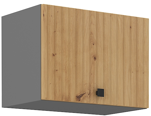 Horní skříňka nad digestoř Ava 50 GU-36 1F Barva korpusu: Antracit + Dub artisan